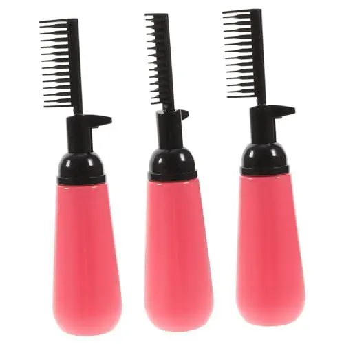 Produktbild: ADOCARN 3stücke Haarfärbe- -flasche Mit Kamm Leichte Kunststoffflasche Mit Färbekamm Für Salon Und Zuhause Für Haarfärbemittel Und Pflegeprodukte