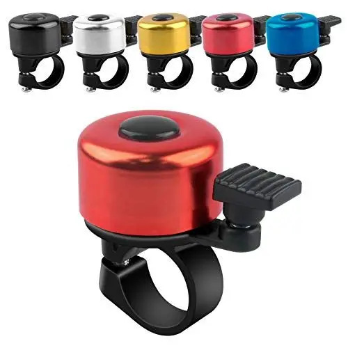 Produktbild: ADOGO Fahrradklingel, Fahrrad Klingel laut und klar, Fluminiumlegierung Fahrradglocke Laut für Mountainbike, Citybike, Rennrad, 22.2mm-22.8mm Lenker (Rot)