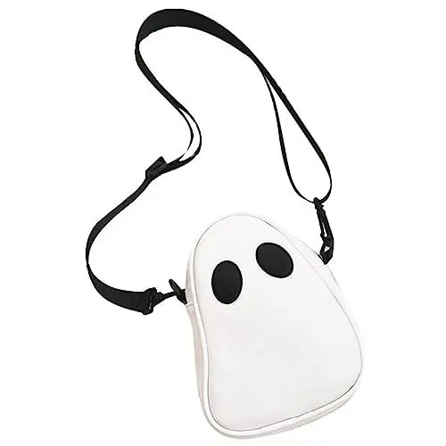 Produktbild: Adorainbow Halloween-umhängetasche Reise-umhängetaschen Neuheit Tragerucksack Neuartige Umhängetasche Süße Accessoires Umhängetasche Umhängetasche Gothic-geldbörse Trick Geist Farbkontrast Pu