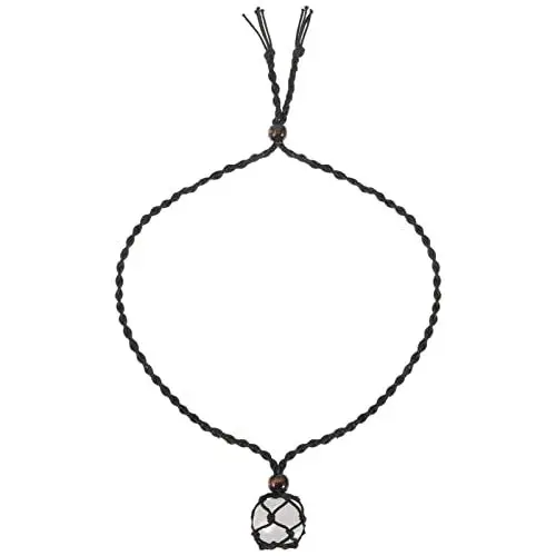 Produktbild: Adorainbow Halsbandkette für Damen Kristall-Halskettenhalter Quarz Halskette eine Halskette Steinhalskette lange Halskette mit Anhänger für Frauen Weben Pullover Kette Schmuck Fräulein