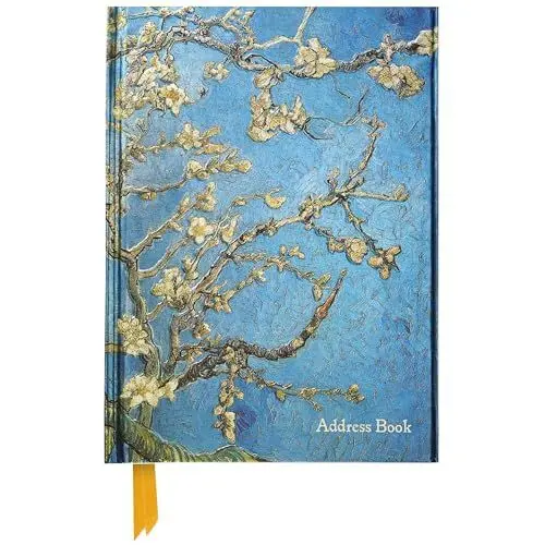 Produktbild: Adressbuch DIN A5: Vincent van Gogh, Mandelbaum in Blüte: Unser hochwertiges Adressbuch mit festem, künstlerisch geprägtem Einband und Magnetverschluss (Premium Notizbuch DIN A 5 mit Magnetverschluss)