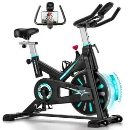Produktbild: Advamsoler Heimtrainer Fahrrad mit Magnetischem Widerstand, Ergometer Hometrainer Fahrrad mit LCD-Monitor & Tablet-Halter, Leises Inoor Spinning Bike für Cardio-Training zu Hause, Bis 160 KG