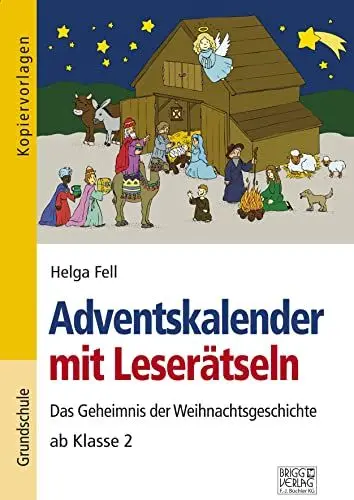 Produktbild: Adventskalender mit Leserätseln: Das Geheimnis der Weihnachtsgeschichte ab Klasse 2