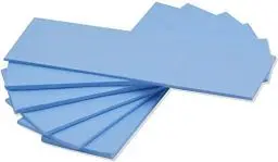 Produktbild: ADWITS 6er Pack Sortierte Dicke 0,5 1,0 1,5 mm Wärmeleitende Silikonpads mit 6,0 W/mk Wärmeleitfähigkeit, Soft Safe Einfach anzuwenden für SSD-CPU-GPU-LED-IC-Chipsatzkühlung -Blau