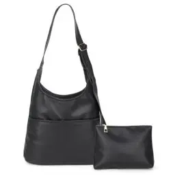 Produktbild: Aeeque Umhängetasche Damen,Handy Umhängetasche Schwarz, Mittelgroß Handytasche Umhängen mit Geldbörse aus weichem PU Leder, Damenhandtasche Messenger Bag für Reisen, Freizeit, Arbeit