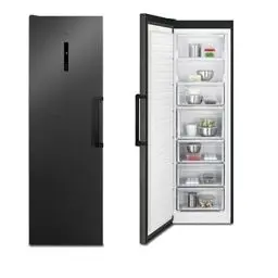 Produktbild: AEG AGB728E5NB Freistehender-Gefrierschrank / 1860 mm / 279 L / NoFrost / Farbe: Black Stainless Steel, Seiten dunklegrau / E