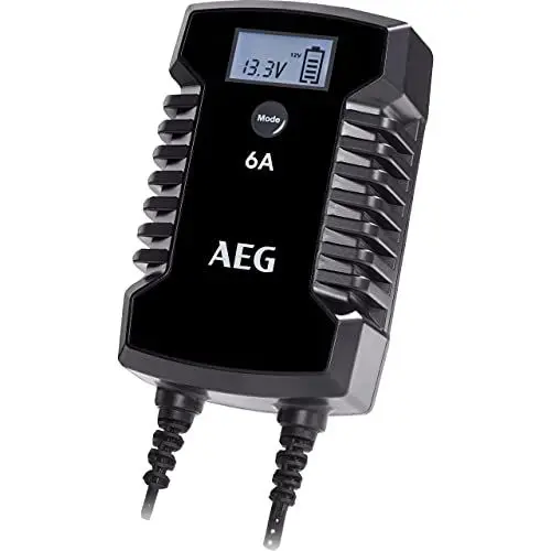 Produktbild: AEG Automotive 10617 Mikroprozessor-Ladegerät für Auto Batterie LD 6.0, 6 Ampere für 6/12 V, 9-HF Ladestufen, Autostartfunktion Komfortanschluss