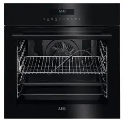 Produktbild: AEG BPE742220B Einbaubackofen / Pyrolyse – Selbstreinigung / Kerntemperatursensor / SoftClosing / Touch-Bedienung / Grillfunktion / Automatikprogramme / Display mit Uhr / A+ / Schwarz