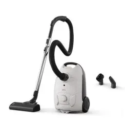Produktbild: AEG CLEAN 5000 AB51C1SW Staubsauger mit Beutel/hohe Saugleistung / 37% Recyclingkunststoff/AllFloor Bodendüse mit Klicksystem / 2in1 Multifunktionsdüse / 8,5 m Aktionsradius/Hygiene-Filter