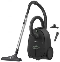 Produktbild: AEG CLEAN 6000 AB61C1OKO ÖKO Staubsauger / hohe Saugleistung / Zusatzdüsen / XL-Räder / Edelstahl-Teleskoprohr / 65% Recyclingmaterial / 12 m Kabel / 750 Watt / Zubehör / grau