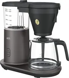 Produktbild: AEG CM7-1-4MTM Kaffeemaschine / 6 min pro Kanne / präzises Brühen / Aromawahl / Mischdeckel / Entkalkungswarnung / Glaskanne / 9 Tassen / Warmhaltefunktion / Anti-Tropf / autom. Abschaltung / grau