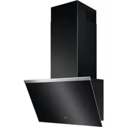 Produktbild: AEG DVE5661HB Kopffreie Wand-Dunstabzugshaube / Serie 7000 mit Hob2Hood / Abluft oder Umluft / 60cm / Schwarz / max. 500 m³/h / min. 64 – max. 74 dB(A) / A / Touch-Bedienung / Schwarz
