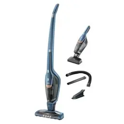Produktbild: AEG Ergorapido CX7-2-I360 2in1 Akku Staubsauger / beutellos / Tierhaardüse und Zubehörset / bis zu 45 Min. Laufzeit / freistehend / 180° Drehgelenk / Bürstenreinigungsfunktion / LED-Lichter / blau