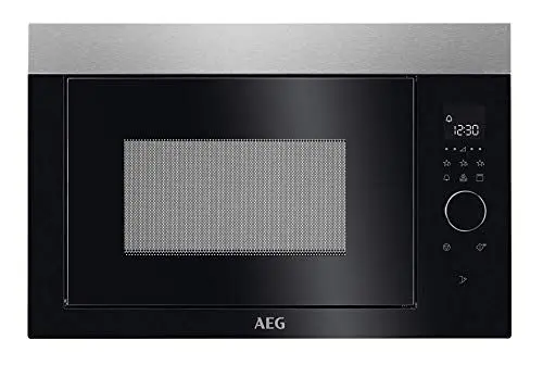 Produktbild: AEG MBE2657DEM 60cm Einbau-Mikrowelle / Touch-Bedienung / Grillfunktion / Display mit Uhr, Edelstahl mit Antifingerprint