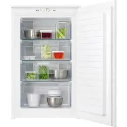 Produktbild: AEG Einbau-Gefrierschrank 88cm, Serie 6000 LowFrost: weniger Eisbildung, 4-Sterne Gefrierraum 98L, elektronische Steuerung, Schnell-Gefrier-Funktion, Temperaturalarm, Schlepptür-Technik, TAB6L88ES