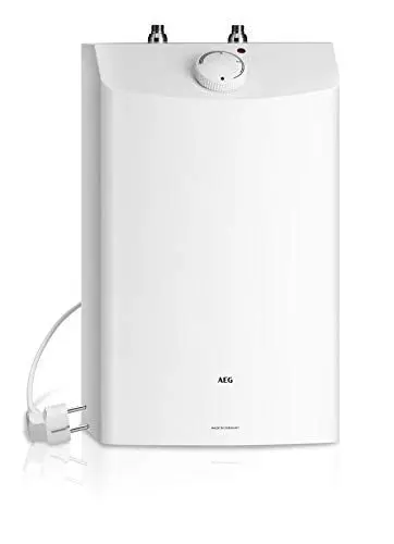 Produktbild: AEG druckloser Kleinspeicher Huz 10 Öko, Untertischboiler 10 Liter Niederdruck, mit Thermostop, 2kW, steckerfertig, 229486