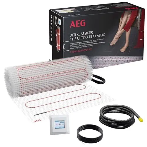 Produktbild: AEG elektrische Fußbodenheizung, Komplettset 4 m², 160 W/m², Basis Thermo Boden TBS TB 160/4 Set Plus, 205804