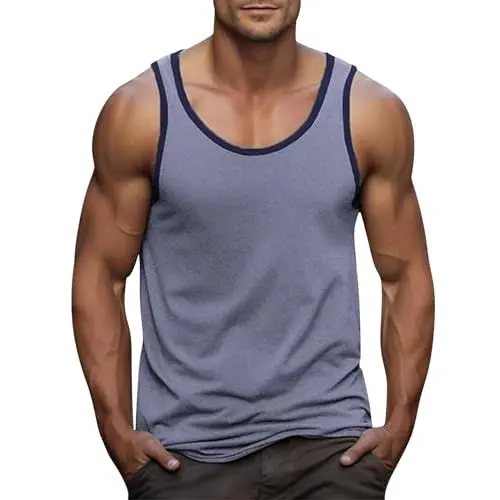 Produktbild: Ärmellose T-Shirts Herren Herren-Unterhemden Tank Top Herren Sport Sweatshirt Herren Sport Unterhemd Herren Trainingsshirt Herren Tanktops Männer T-Shirts Für Herren Tanktops