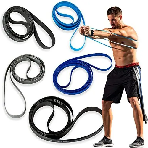 Produktbild: aerobis® alphaband Loop | Stärke: Light | Profi Fitnessband als 100 cm Ring | Loop Band für Sport & Gymnastik | Widerstandsband Indoor & Outdoor | Fitness Krafttraining aus Deutschland