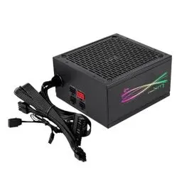 Produktbild: Aerocool LUXPRORGB750M, Semi-Modular RGB 750W Netzteil, 80Plus Bronze +88%, Japanische Kondensatoren, 14cm FDB-Lüfter mit APFC-Technologie, ARGB-kompatibel, 5 Jahre Garantie, Schwarz
