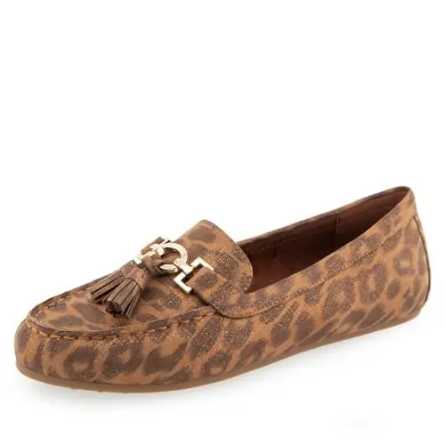 Produktbild: Aerosoles Damen Deanna Flacher Slipper, Mini-Leoparden-Kunstwildleder, 37.5 EU