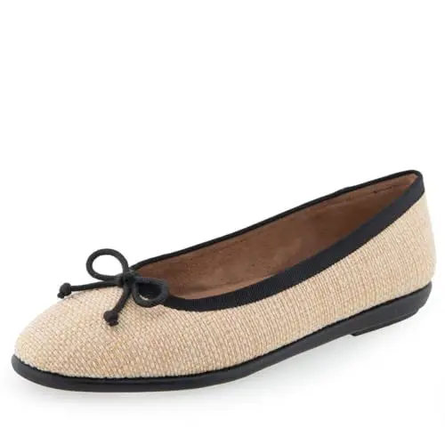Produktbild: Aerosoles Damen Homebet Ballerinas, Naturbast, 44 EU