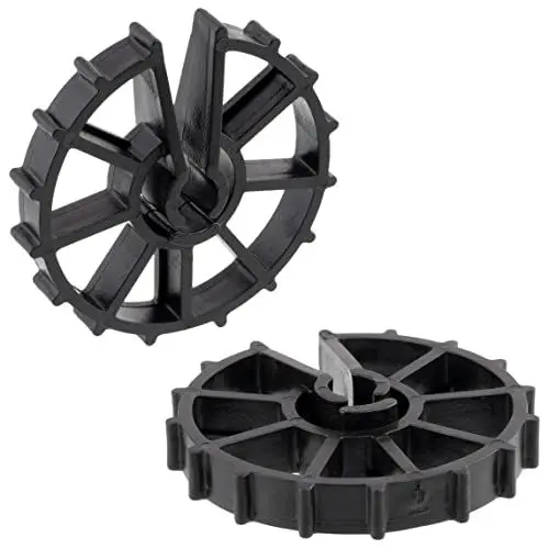 Produktbild: AERZETIX - C65226 - Satz von 100 Bewehrung Keilen für betonstahl von Ø8 bis Ø12-20 mm überdeckung - für vertikale befestigung - schalungszubehör zum einclipsen - aus kunststoff - ankerhalter
