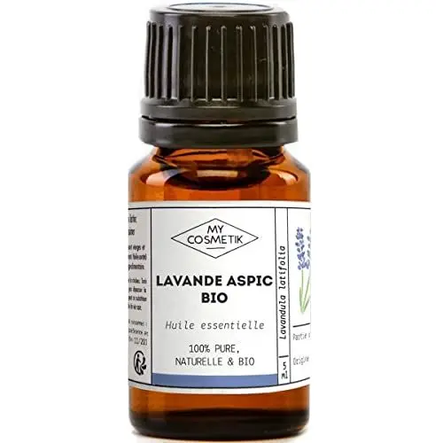 Produktbild: MY COSMETIK - Ätherisches Lavendel-Aspiköl - Aus biologischem Anbau - HEBBD/HECT chemotypisiert - 100% rein und natürlich - ECOCERT-zertifiziert - 10 ml