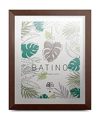 Produktbild: aFFa frames, Batino, Bilderrahmen Holz, hell, holzrahmen, mit Acrylglasfront, HDF-Hintergrund, the frame, bilderrahmen braun A4, 21x29,7cm