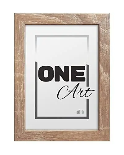 Produktbild: aFFa frames Hekla, MDF-Bilderrahmen, the frame, Fotorahmen mit Acrylglas, Eiche hell, bilderrahmen A4, 21x29.7cm
