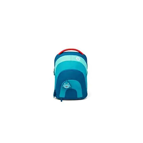 Produktbild: Affenzahn Daydreamer Abenteuerrucksack mit Hai-Motiv aus Recyceltem Material in der Farbe Petrol, Maße: 36cm x 13cm x 26cm, AFZ-DAD-001-036