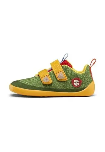 Produktbild: Affenzahn Barfußschuh Knit Happy mit Klettverschluss, Vegan, rutschfest, Flexibel, Reflektierend, besonders leicht in Größe 21-32 Paradiesvogel - Bunt