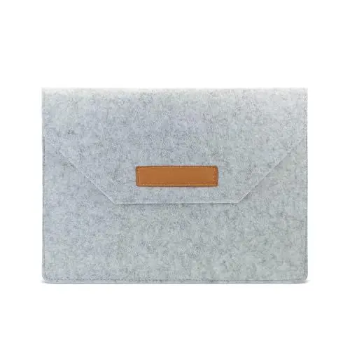 Produktbild: AfitLulu 12/13 Zoll Filz Laptop Hülle Tasche mit Mehreren Fächern, Laptoptasche Schutzhülle MacBook Ultradünn Tablet Tasche Laptop Sleeve Case für Tablets (Grau, 12 Zoll)