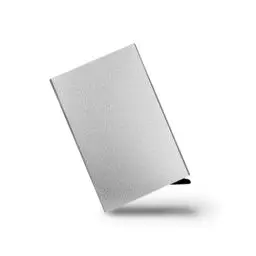 Produktbild: AfitLulu Geldbörse Herren Pop Up Portmonee Herren RFID-Blockierung Geldbeutel Herren Ultradünn Portemonnaie Herren Aluminium Brieftasche Herren Kartenetui Herren fasst bis zu 6 Karten (Silber)