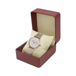 Produktbild: AfitLulu Uhrenbox Einzeln Uhrenaufbewahrung Mit Abnehmbarem Uhrenkissen für Herren und Damen, Uhrenkasten PU-Leder Uhren Aufbewahrungsbox Tragbar Uhrenhalter für Armbanduhren, Smarte Uhren (Brown)