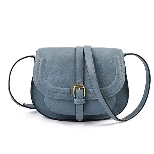 Produktbild: AFKOMST Umhängetasche Damen Klein, Frauen PU Leder Schultertaschen, Handtasche Damen, mit Verstellbar Abnehmbar Schultergurt