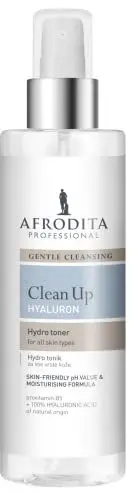 Produktbild: Afrodita Professional CLEAN UP Hyaluron Tonic | 190ml | Mit 100% natürlicher Hyaluronsäure (20-50 kDa) | Es stellt das natürliche pH-Gleichgewicht der Haut