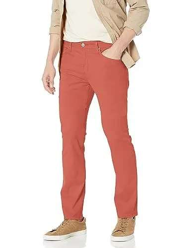 Produktbild: AG Adriano Goldschmied Herren Everett Slim Straight Hose, Dusty Rouge, 32W / 34L