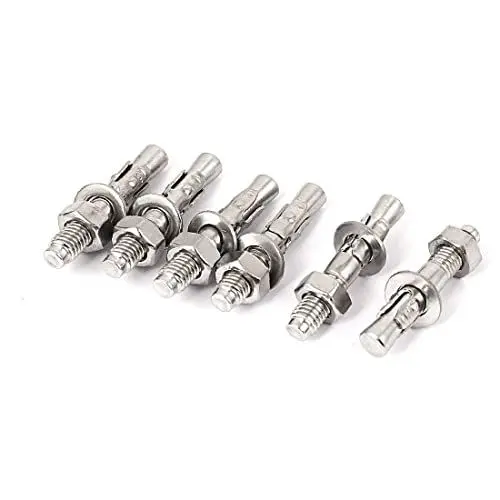 Produktbild: AGAATI Dehnbolzen, Betonschrauben, Wandankerbolzen, 6 Stück M8 x 50 mm Edelstahl-Keilanker für Autoreparatur, Gecko-Dehnbolzen (Farbe: mehrere Farben) (Farbe: mehrere Farben) (mehrere Farben)