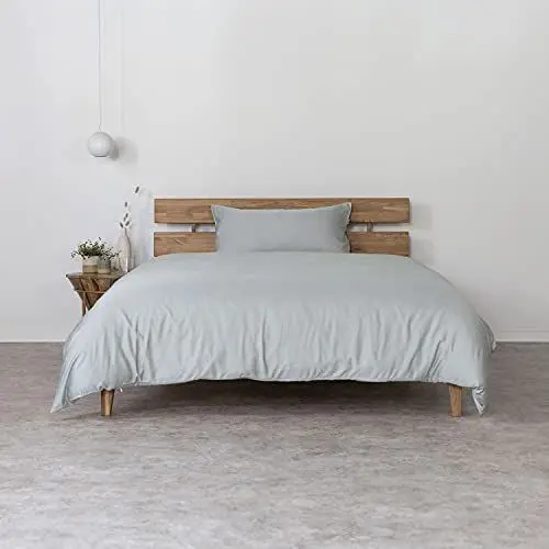 Produktbild: AGA.PIE Bambus Lyocell Bettwäsche-Set 135x200 + 80x40 cm - Hell-Grau, 100% Bio Oeko-Tex 100, für Allergiker, Antibakteriell, Ganzjahres-Bettwäsche, Atmungsaktiv, Geruchshemmend, Besonders sanft