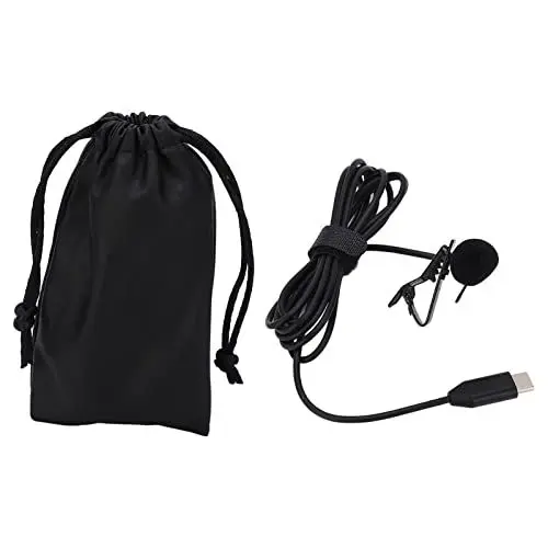 Produktbild: Agatige Ansteckmikrofon, aufsteckbares omnidirektionales Lavalier-Mikrofon, Interferenz-omnidirektionales aufsteckbares Lavalier-Mikrofon für Insta360 ONE X2 X3 für die von Podcasting