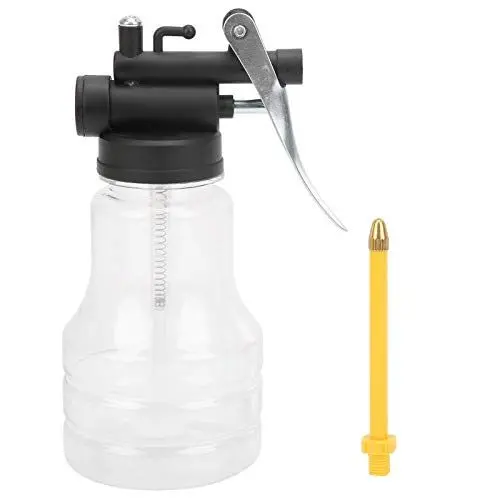 Produktbild: Agatige Maschinenöltopf, 250 ml Hochdruck-Heimhandbuch, transparente Öler-Abfüllausrüstung, Kunststoff-Hydrauliktechnik-Öltopf mit biegbarem Rohr (Short tube)