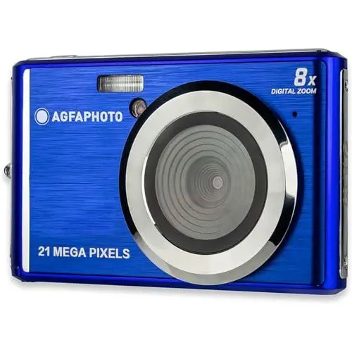 Produktbild: AGFA PHOTO Realishot DC5200 - Kompaktes Digitalkamera, 21MP, 2,4” LCD-Bildschirm, 8x Digitalzoom, HD 720p Video, Lithiumbatterie, SD-Karten, Szenenmodi - Blau