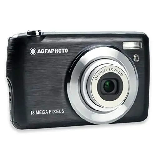 Produktbild: AGFA Photo Realishot DC8200 - Kompaktkamera, 18MP, Full HD Video, 2,7'' LCD-Bildschirm, 8-facher optischer Zoom, Lithium-Batterie und 16GB SD-Karte - Schwarz