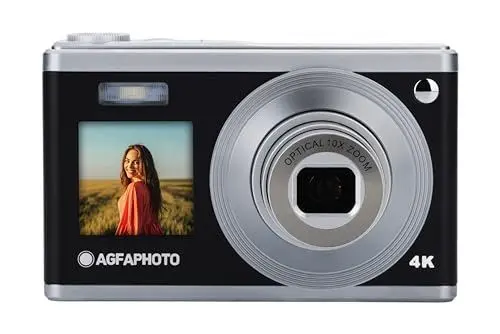 Produktbild: AGFA PHOTO Realishot DC9200 - Kompakte Digitalkamera, 24 MP, 4K Video, 10x optischer Zoom, Doppelbildschirm 2,8