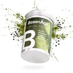 Produktbild: AgilNature BasenAgil Spezial Rezeptur für die natürlichen Säure Basen Haushalt Regulation, Darmreinigungskur, Sodbrennen, wertvolle Multi Mineralstoffe, Made in Germany, 90 vegane Kapseln