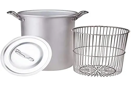Produktbild: Agnelli Töpfe asparagera/zamponiera mit der Korb und Deckel, BLTF Aluminium, 16 cm, 16 Liter, Silber