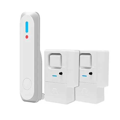 Produktbild: AGSHOME Alarmanlage Mit Lauter 120db Sirene, 2 Fenster Tür Sensoren - Fensteralarm Alarmanlage Tür Mit App, Erweiterbar, für Haus, Wohnmobil, Wohnung, Garage, Büro…