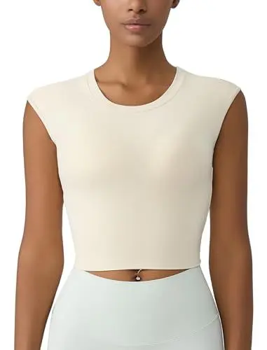 Produktbild: AGYMNX Sports BH Damen Yoga Top Gepolstert Bustier �rmellos Rundhalsausschnitt Training Top Schmetterling Kreuz R�cken Sport Bra f�r Yoga Laufen Pilates Wei� L