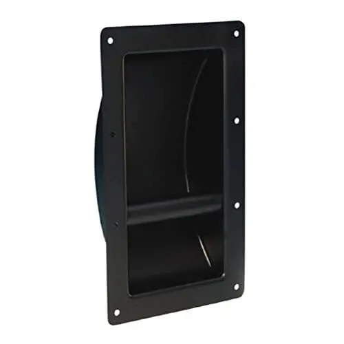 Produktbild: ah Hardware 3400 Schalengriff Stahl schwarz pulverbeschichtet